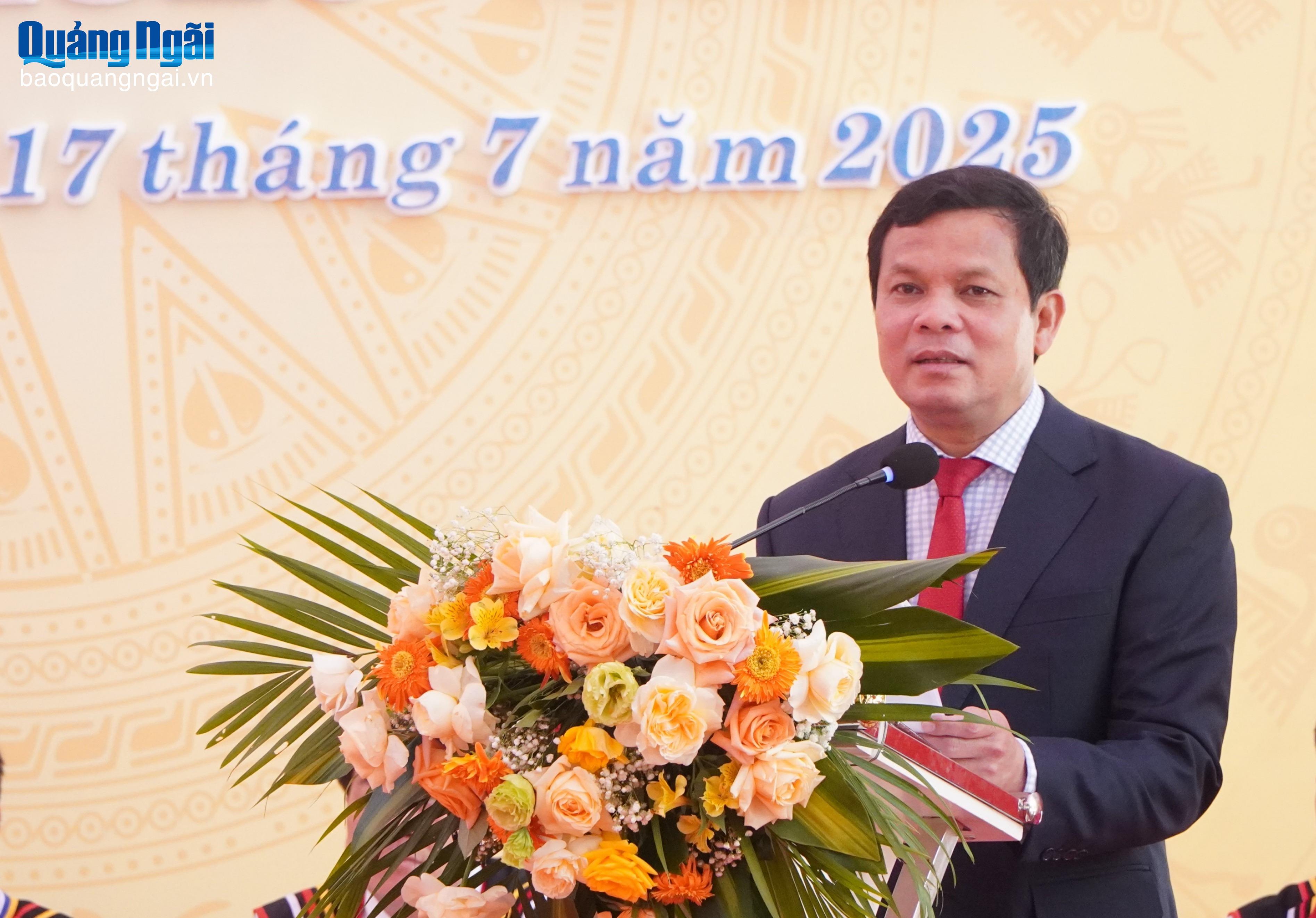 Phó Bí thư Tỉnh ủy, Chủ tịch HĐND tỉnh Nguyễn Đức Tuy phát biểu chỉ đạo tại đại hội.