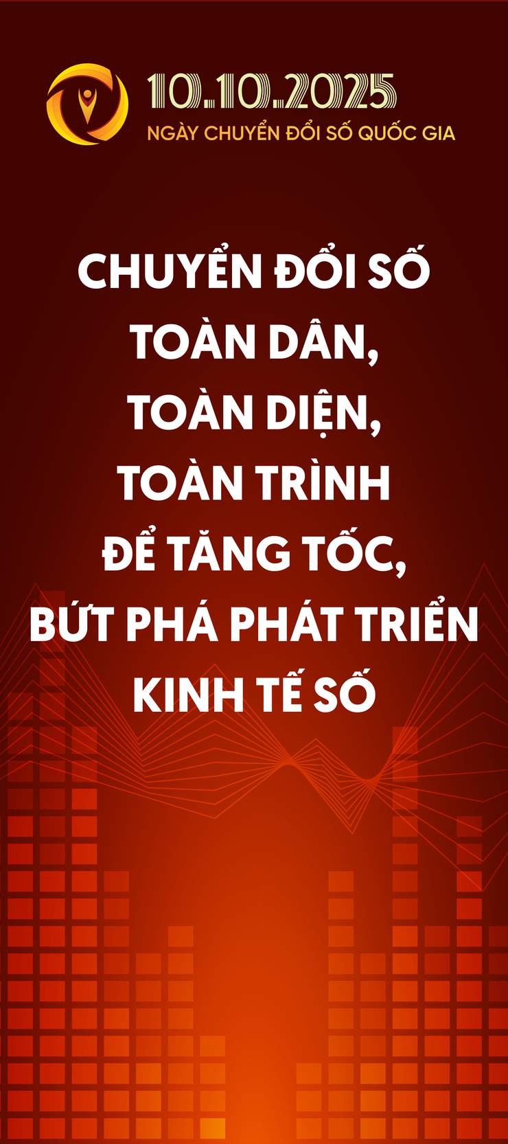 Bộ nhận diện Ngày Chuyển đổi số Quốc gia 10/10/2025.- Ảnh 7.