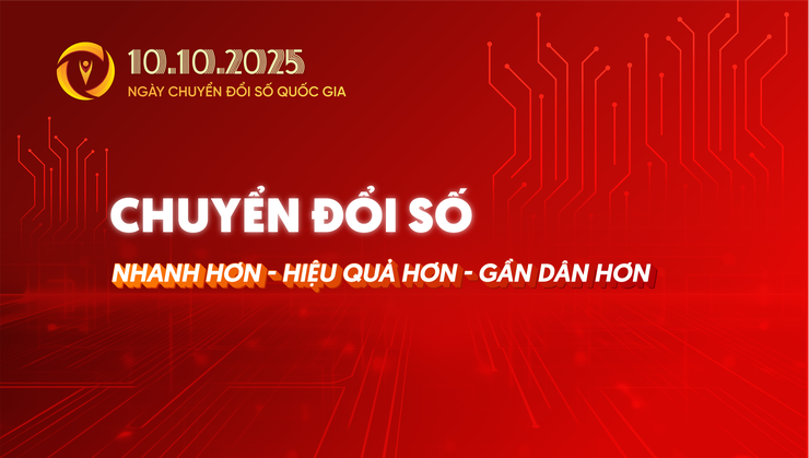 Bộ nhận diện Ngày Chuyển đổi số Quốc gia 10/10/2025.- Ảnh 1.